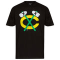 Mens Chicago Blackhawks Tomahawks Logo Fashion T-Shirt, Black product image 1, provided for visual reference and product