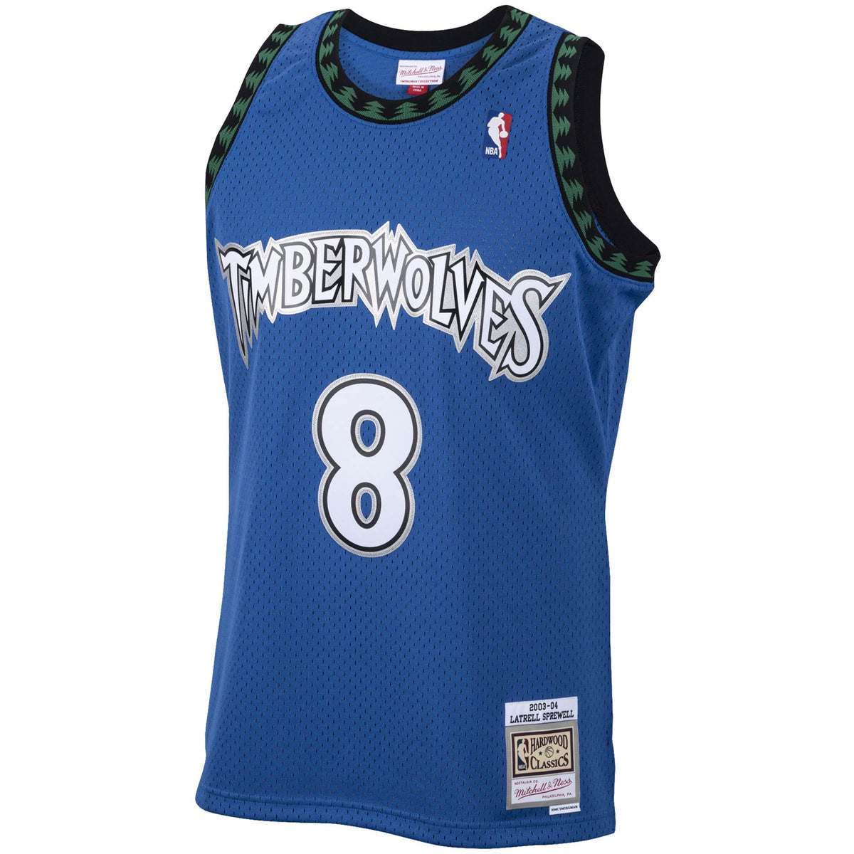 Minnesota Timberwolves Latrell Sprewell Mitchell & Ness Blue 2003/04 Hardwood Classics Swingman Jersey for Men product image