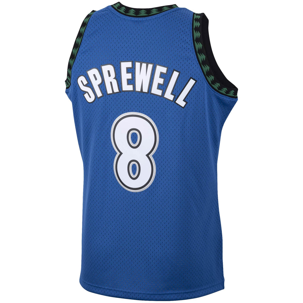 Minnesota Timberwolves Latrell Sprewell Mitchell & Ness Blue 2003/04 Hardwood Classics Swingman Jersey for Men product image