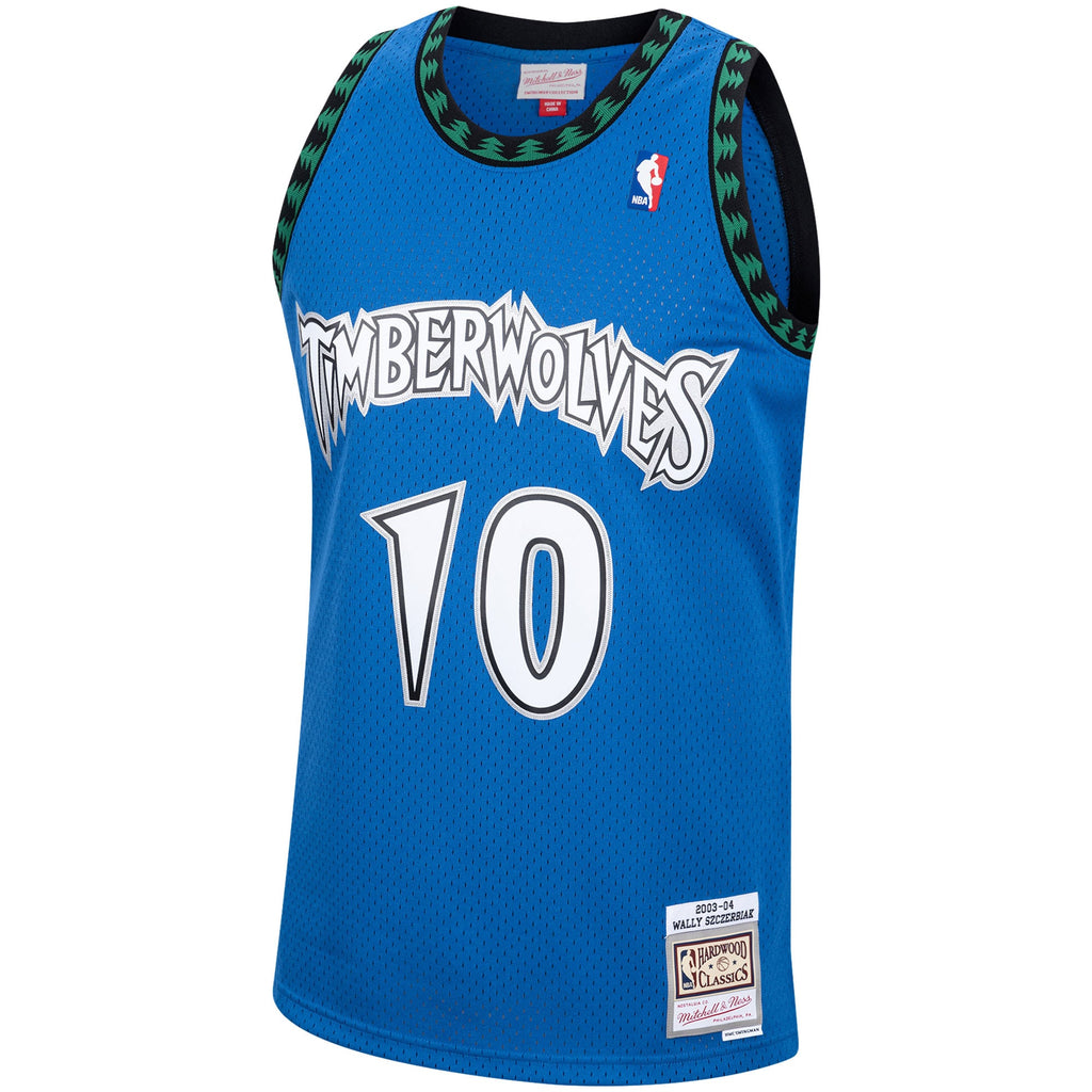 Minnesota Timberwolves Wally Szczerbiak Mitchell & Ness Blue 2003/04 Hardwood Classics Swingman Jersey for Men product image