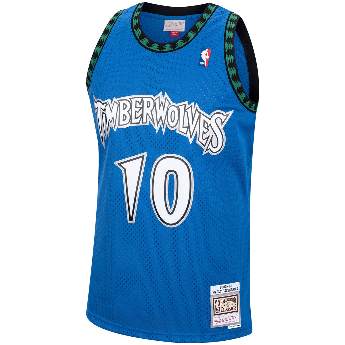 Minnesota Timberwolves Wally Szczerbiak Mitchell & Ness Blue 2003/04 Hardwood Classics Swingman Jersey for Men product image