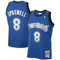 Minnesota Timberwolves Latrell Sprewell Mitchell & Ness Blue 2003/04 Hardwood Classics Swingman Jersey for Men product image