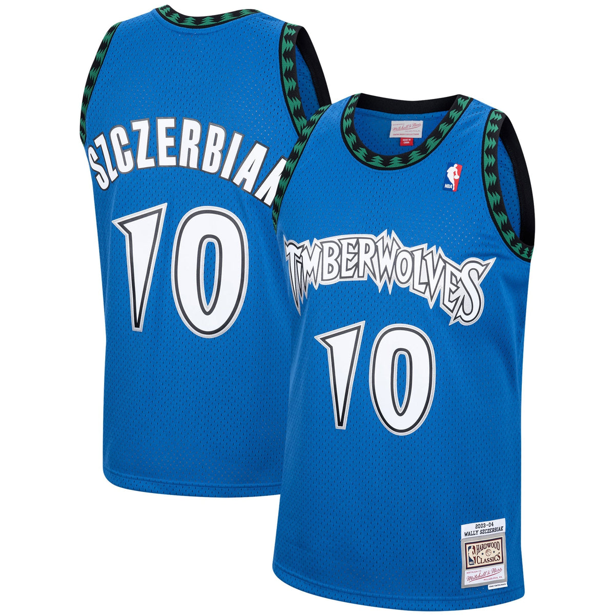 Minnesota Timberwolves Wally Szczerbiak Mitchell & Ness Blue 2003/04 Hardwood Classics Swingman Jersey for Men product image
