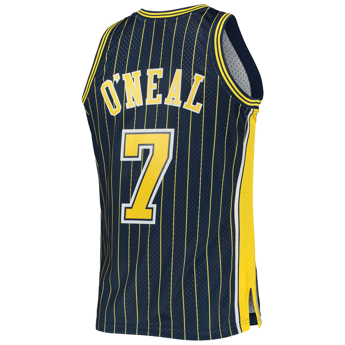 Indiana Pacers Jermaine O'Neal Mitchell & Ness Navy 2003/04 Hardwood Classics Swingman Jersey for Men product image 4,