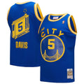 Golden State Warriors Baron Davis Mitchell & Ness Royal Hardwood Classics 2004/05 Swingman Jersey for Men product image 1,