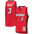 Youth Miami Heat Dwyane Wade Mitchell & Ness Red 2005/06 Hardwood Classics Swingman Jersey product image 1, provided for