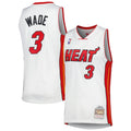 Miami Heat Dwyane Wade Mitchell & Ness White 2005/06 Hardwood Classics Swingman Jersey for Men product image 1, provided for