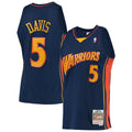 Golden State Warriors Baron Davis Mitchell & Ness Navy 2006/07 Hardwood Classics Swingman Jersey for Men product image 1,