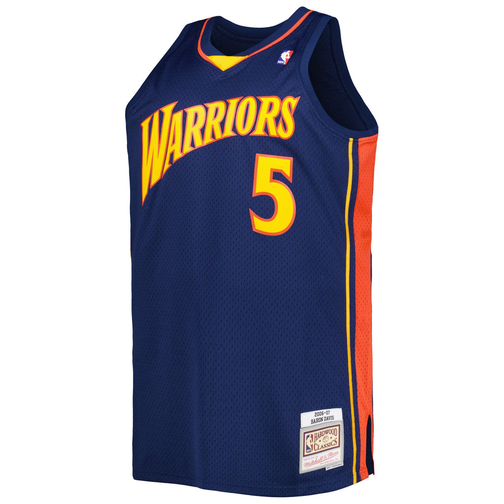 Golden State Warriors Baron Davis Mitchell & Ness Navy Big & Tall Hardwood Classics 2006/07 Swingman Jersey for Men product