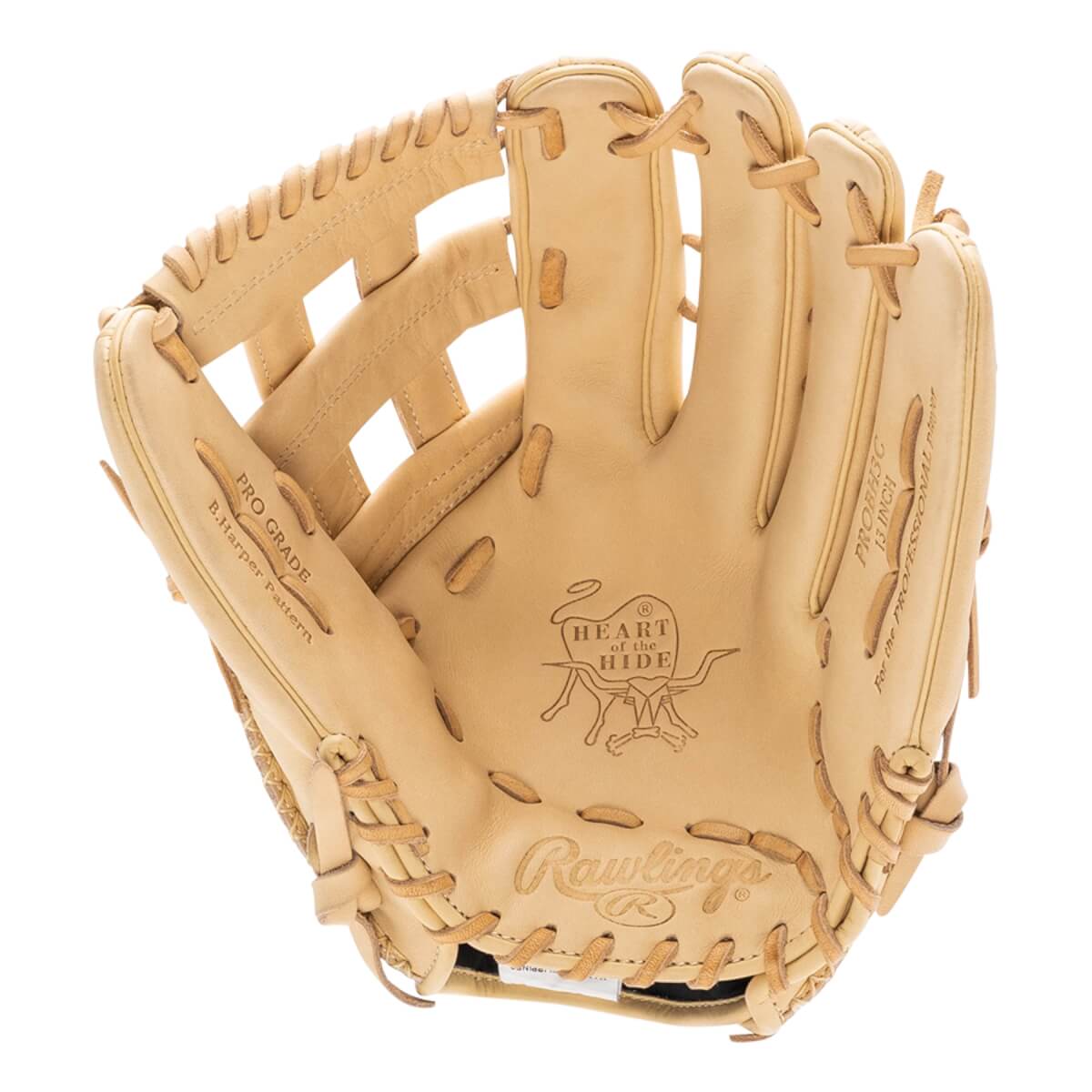 Rawlings Heart of the Hide Bryce Harper 13" Baseball Glove PROBH3C product image 2, provided for visual reference and