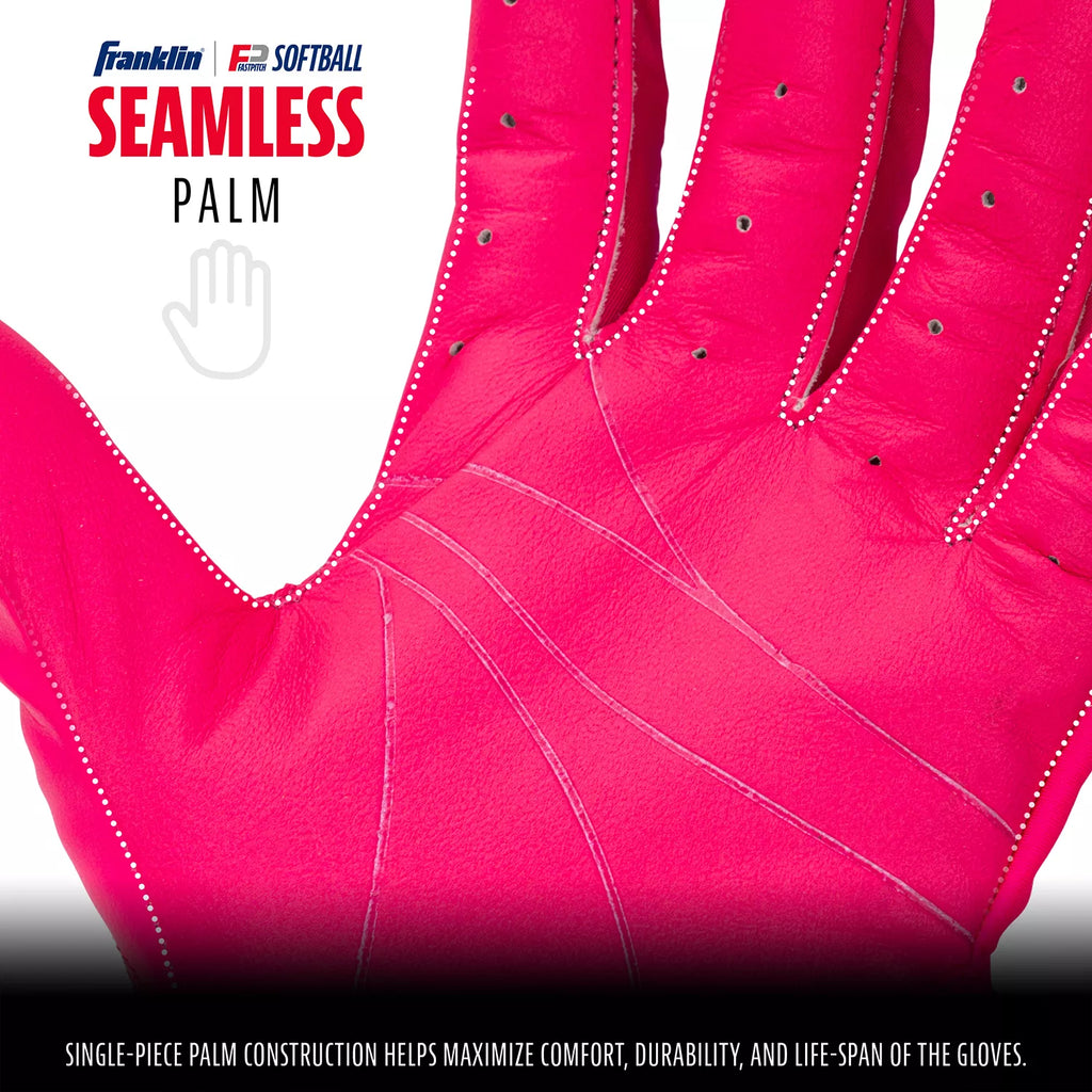 Franklin USA Women Softball CFX FP Batting Glove - 20716F product image 6, provided for visual reference and product detail