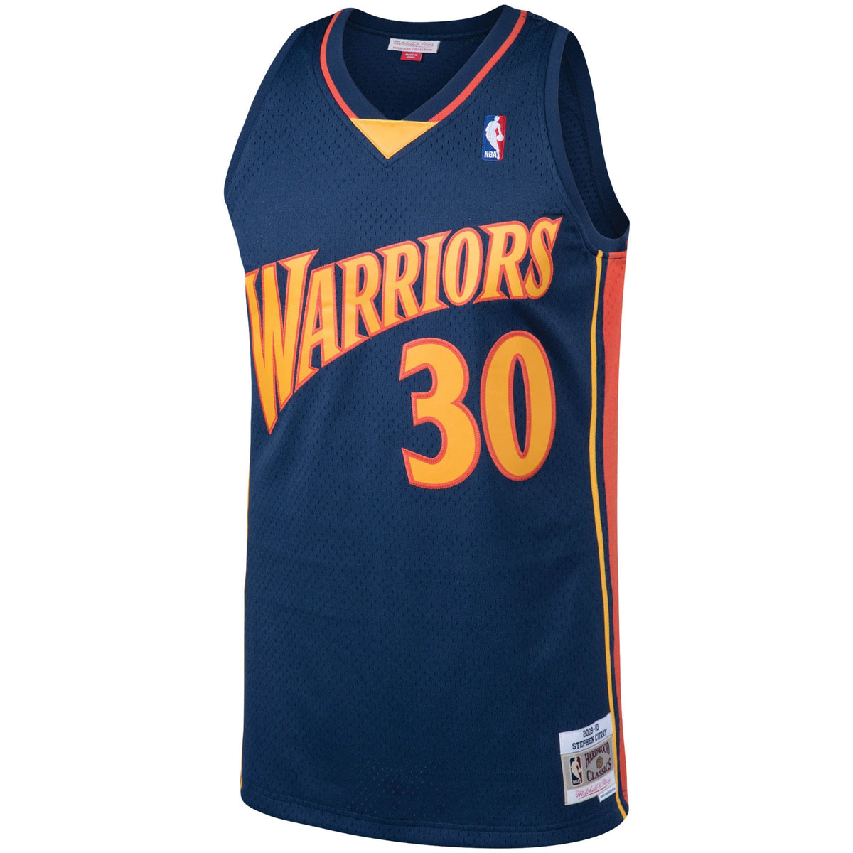 Golden State Warriors Stephen Curry Mitchell & Ness Navy 2009/10 Big & Tall Hardwood Classics Swingman Jersey for Men