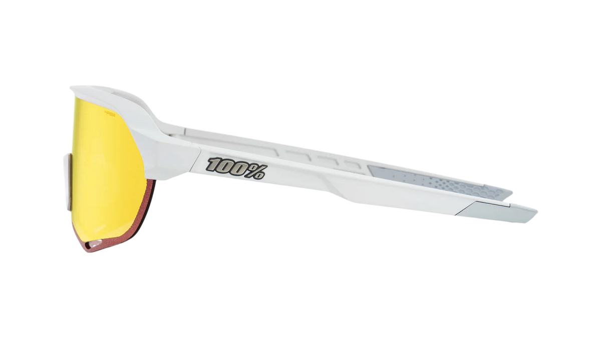 100% S2 Soft Tact Off White Cycling Sunglasses – HiPER® Red Multilayer Mirror Lens - 60006-00007 product image 2, provided