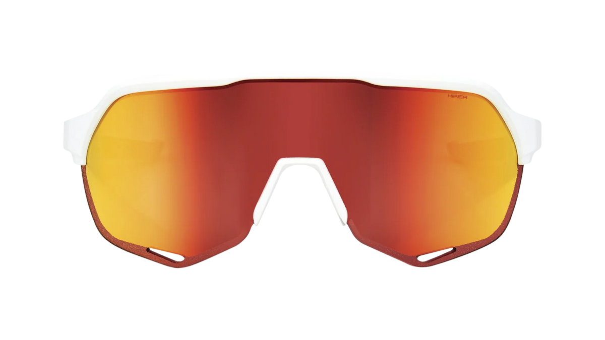 100% S2 Soft Tact Off White Cycling Sunglasses – HiPER® Red Multilayer Mirror Lens - 60006-00007 product image 3, provided