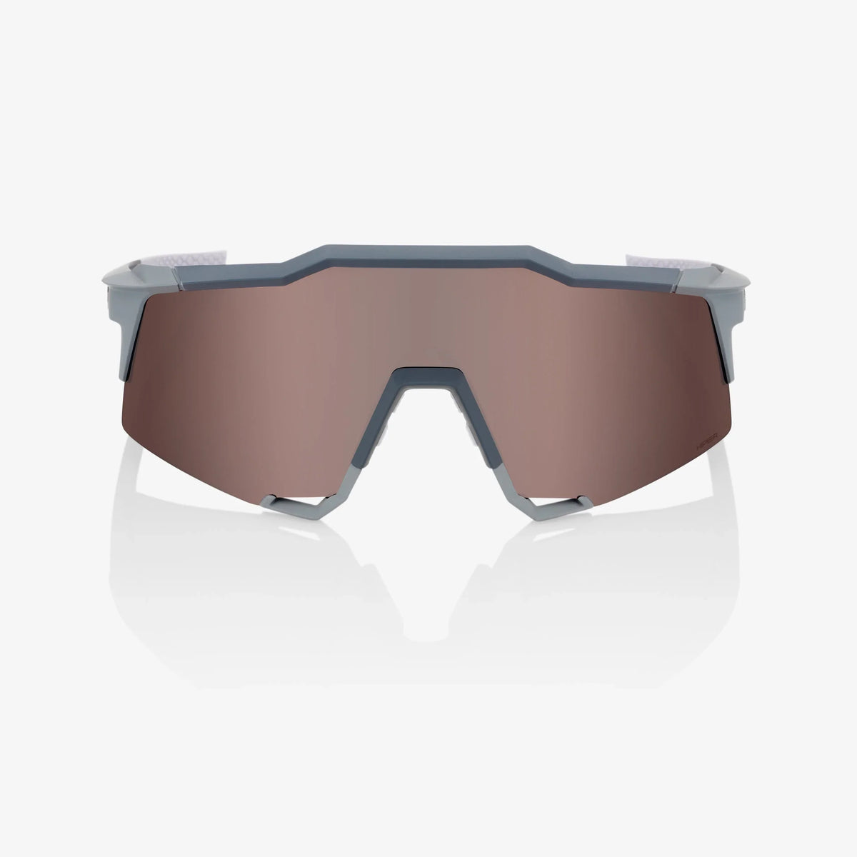 100% S3 Soft Tact Two Tone Cycling Sunglasses – HiPER® Silver Mirror Lens product image 3, provided for visual reference and