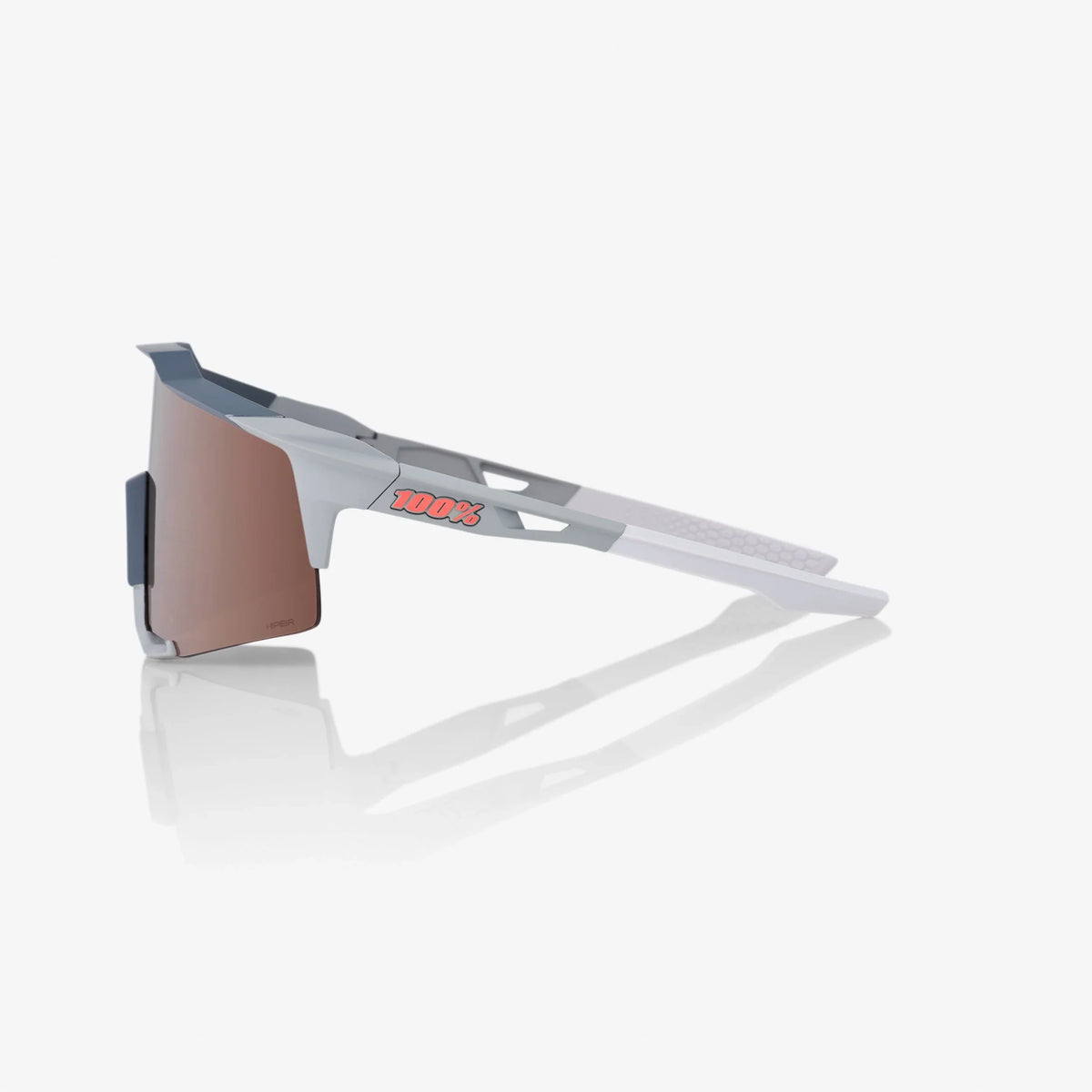100% S3 Soft Tact Two Tone Cycling Sunglasses – HiPER® Silver Mirror Lens product image 2, provided for visual reference and