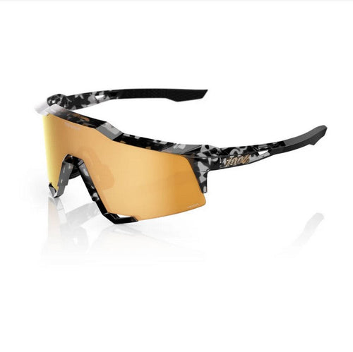 100% Speedcraft Money Mike 3rd Series Sunglasses – Polished Black Tortoise Signature Gold HiPER Lens product image 1,