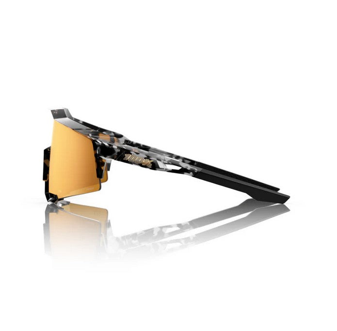 100% Speedcraft Money Mike 3rd Series Sunglasses – Polished Black Tortoise Signature Gold HiPER Lens product image 6,