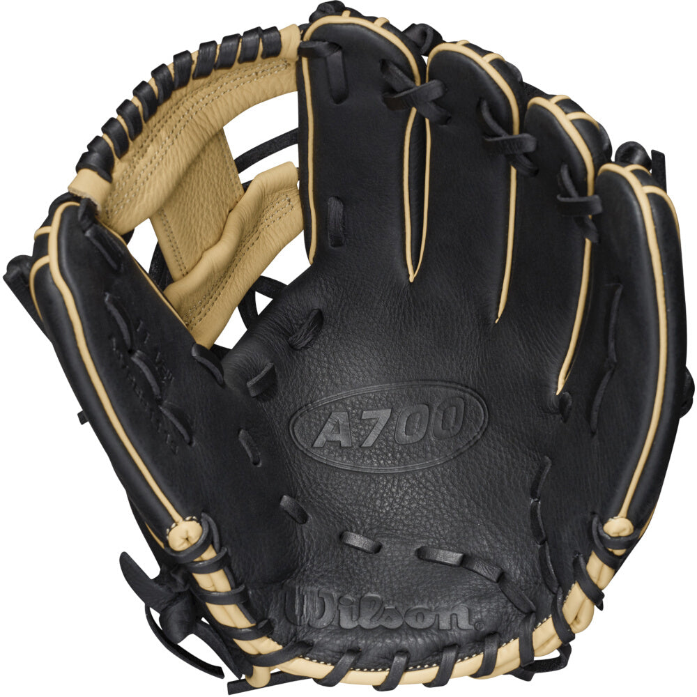 Wilson A700 Adult 11.5 Inches Infield Baseball Glove - WBW100126115 product image 2, provided for visual reference and