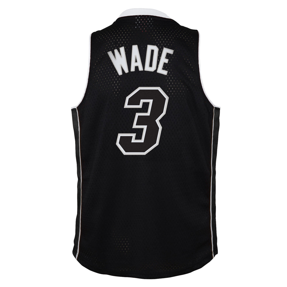 Youth Miami Heat Dwyane Wade Mitchell & Ness Black 2011/12 Hardwood Classics Swingman Alternate Jersey product image 4,