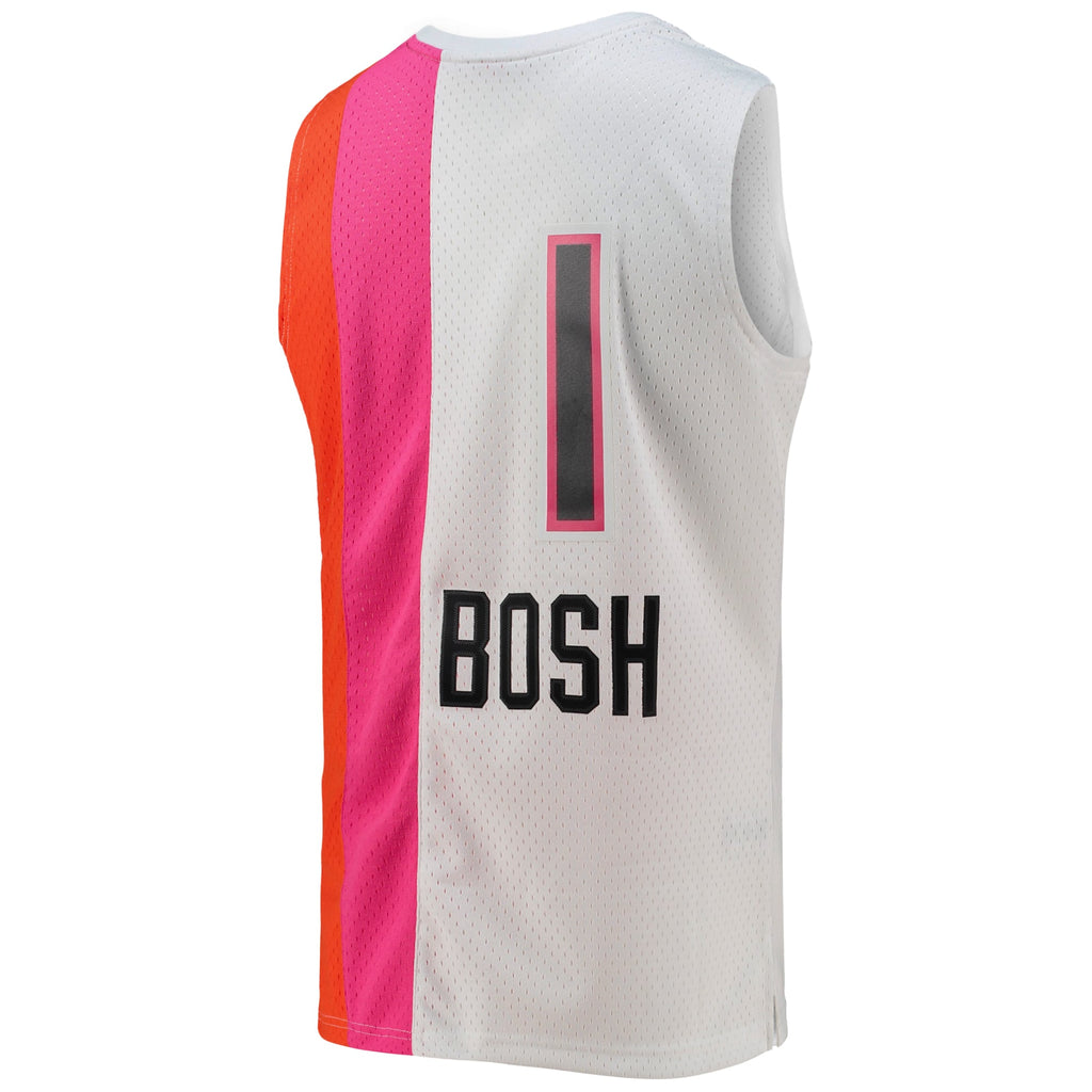 Miami Heat Chris Bosh Mitchell & Ness White 2011/12 Hardwood Classics Swingman Jersey for Men product image 4, provided for