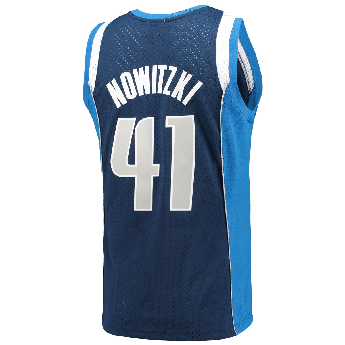 Dallas Mavericks Dirk Nowitzki Mitchell & Ness Navy 2011/12 Hardwood Classics Swingman Jersey for Men product image 4,