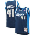 Dallas Mavericks Dirk Nowitzki Mitchell & Ness Navy 2011/12 Hardwood Classics Swingman Jersey for Men product image 1,