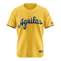 Aguilas Cibaeñas Jersey | Wilson Yellow Button-Up – Dominican Baseball product image 1, provided for visual reference and