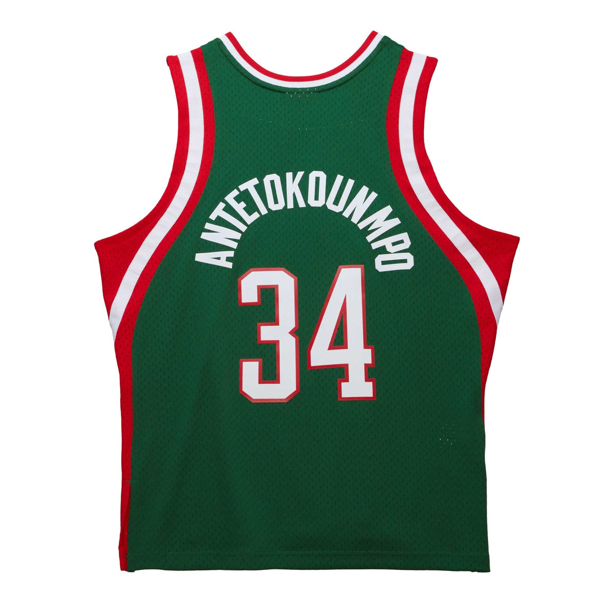 Milwaukee Bucks Giannis Antetokounmpo Mitchell & Ness Hunter Green 2013/14 Hardwood Classics Swingman Jersey for Men product