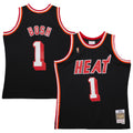 Miami Heat Chris Bosh Mitchell & Ness Black 2013/14 Hardwood Classics Swingman Jersey for Men product image 1, provided for