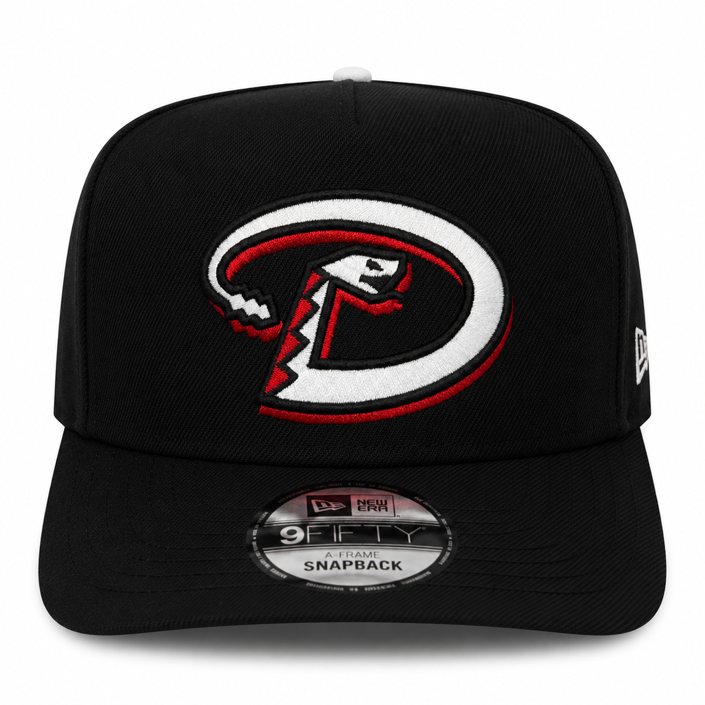 New Era Arizona Diamondbacks 9FIFTY A-Frame Curved Inaugural Season Snapback Hat Black/White | MLB Adjustable Cap product