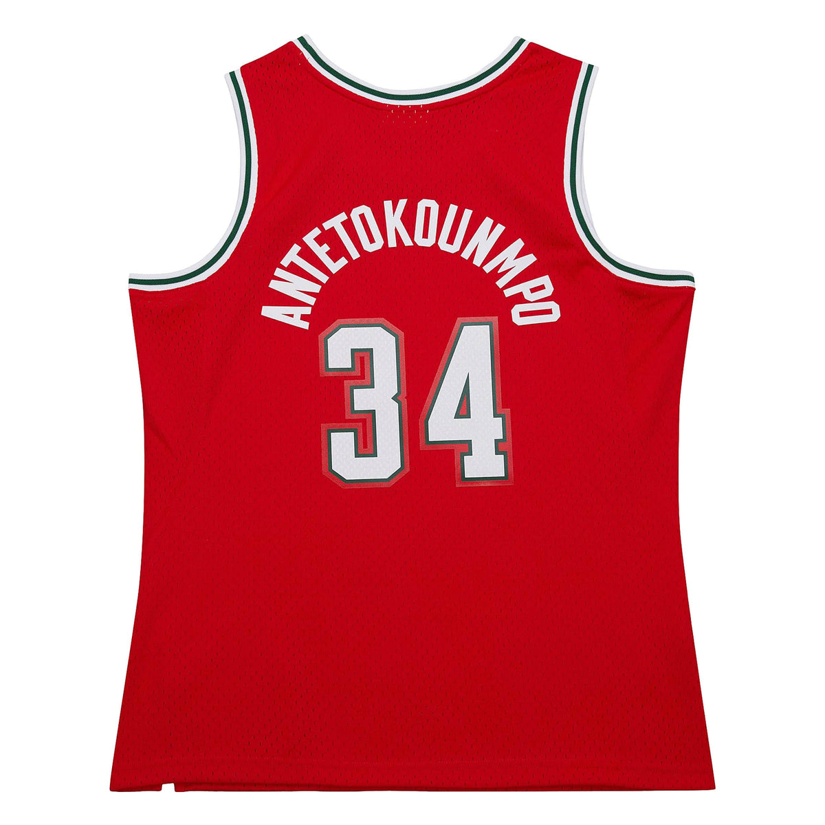 Milwaukee Bucks Giannis Antetokounmpo Mitchell & Ness Red 2014/15 Hardwood Classics Swingman Jersey for Men product image 4,