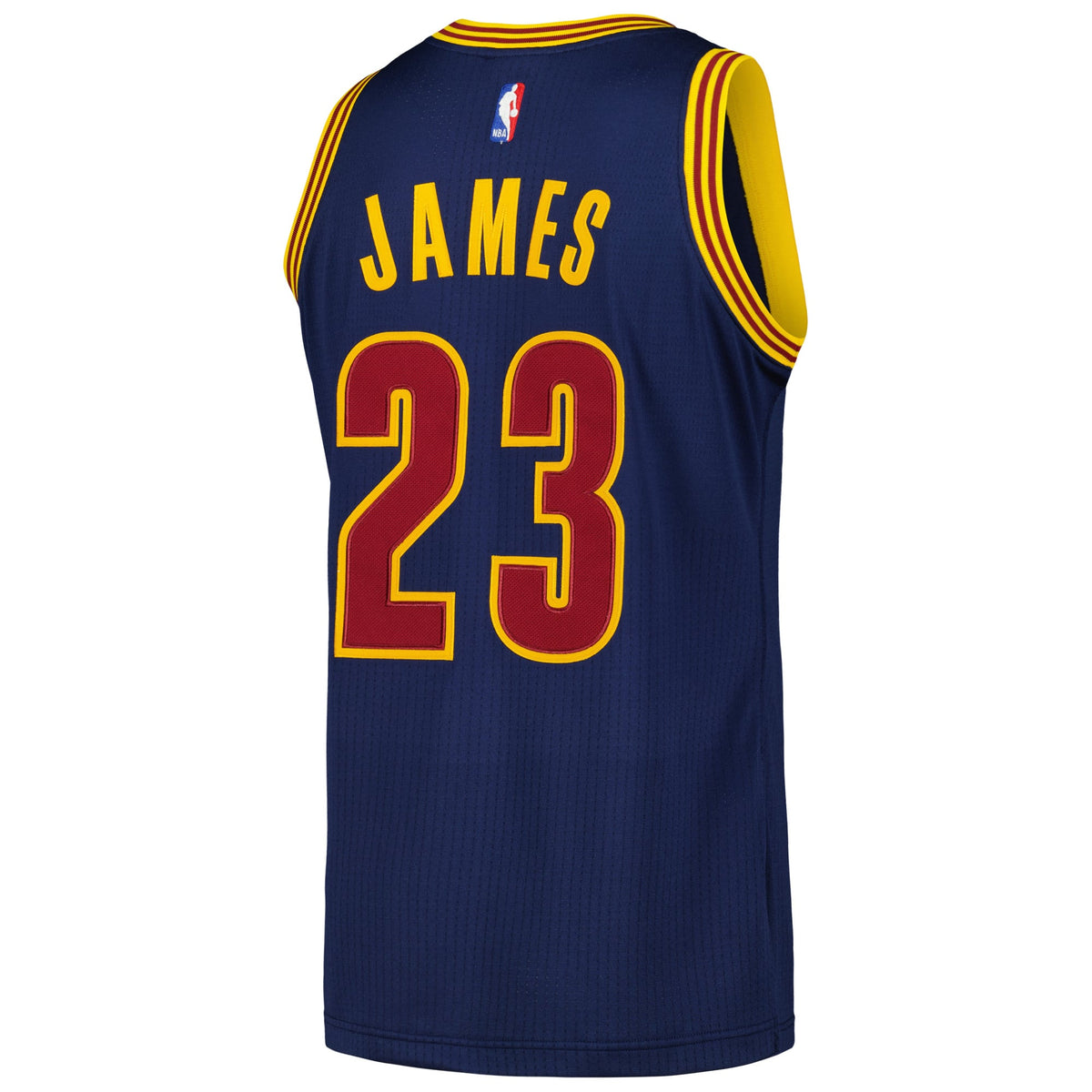 Cleveland Cavaliers LeBron James Mitchell & Ness Navy 2015/16 Hardwood Classics Authentic Jersey for Men product image 4,