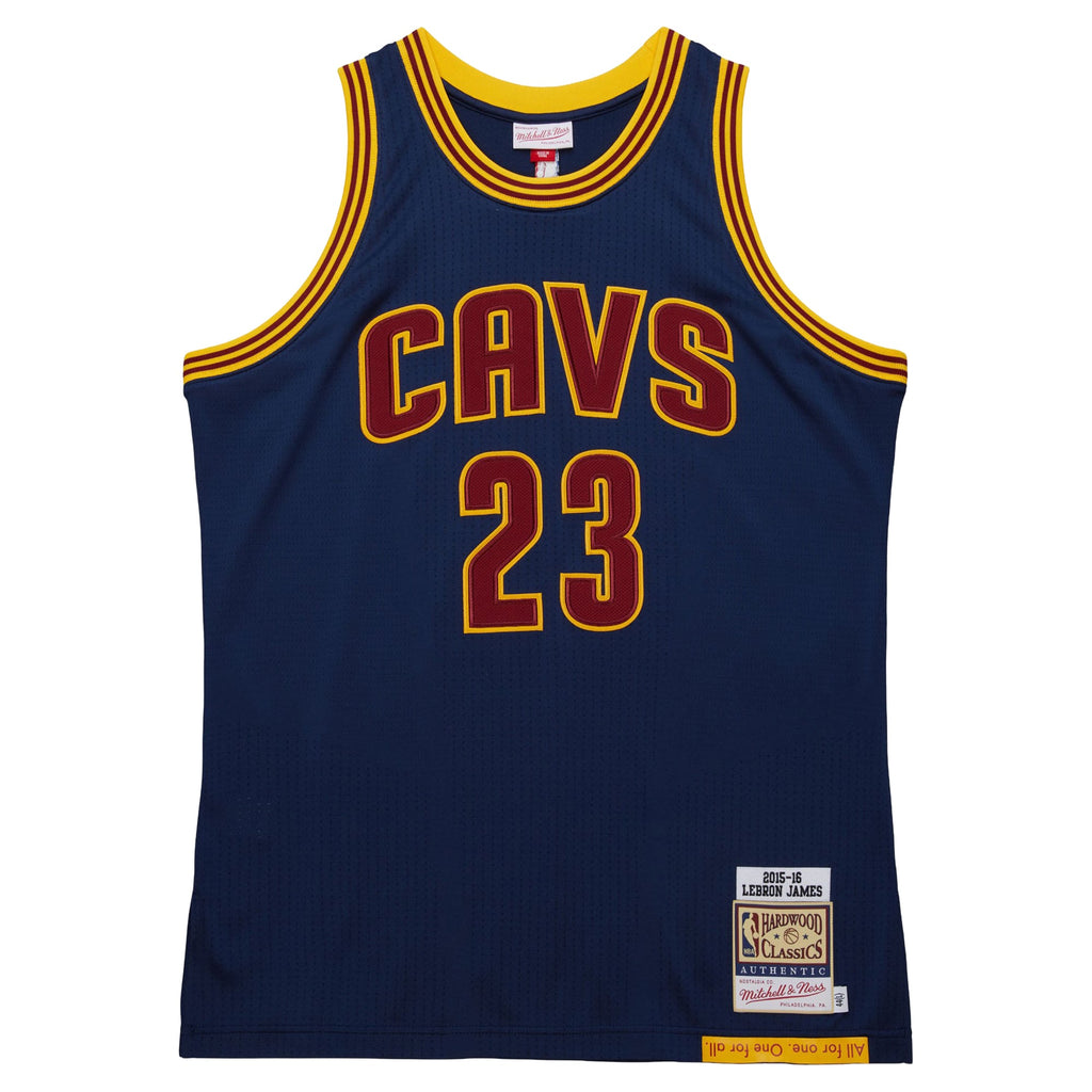 Cleveland Cavaliers LeBron James Mitchell & Ness Navy Big & Tall 2015/16 Swingman Jersey for Men product image 3, provided