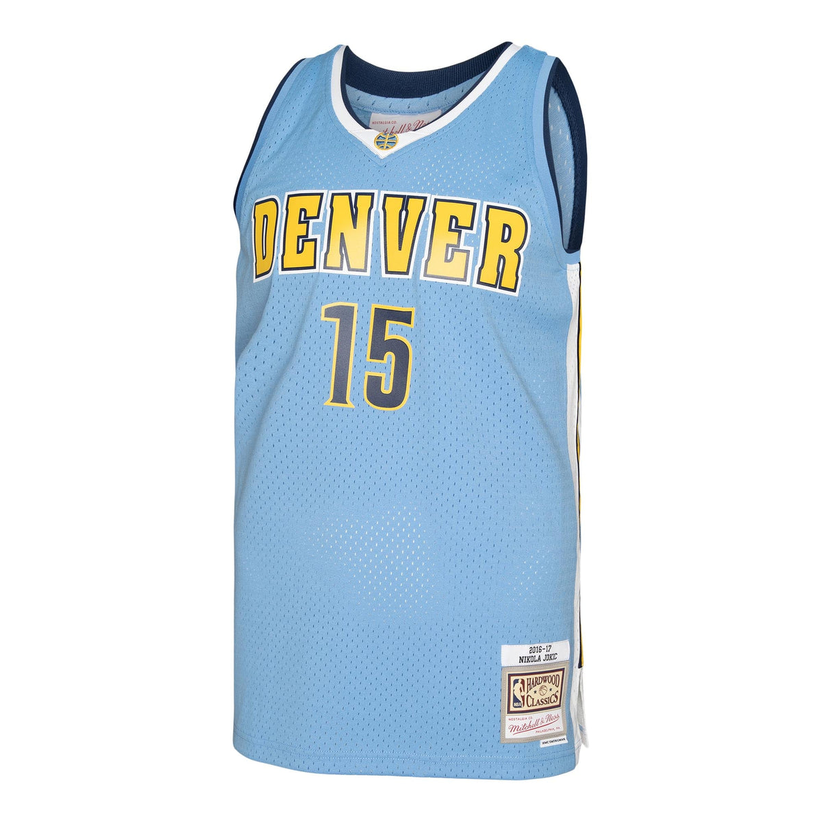 Denver Nuggets Nikola Jokic Mitchell & Ness Light Blue 2016/17 Swingman Jersey for Men product image 3, provided for visual