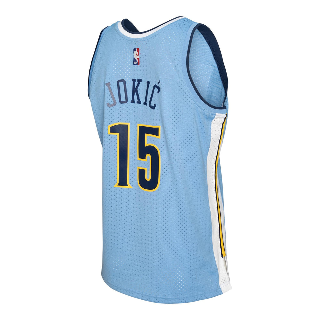 Denver Nuggets Nikola Jokic Mitchell & Ness Light Blue 2016/17 Swingman Jersey for Men product image 4, provided for visual