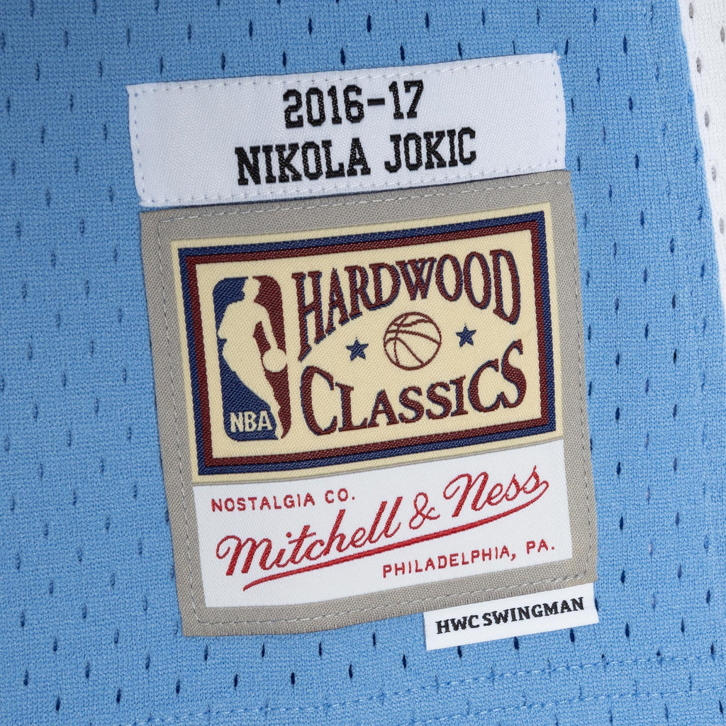Denver Nuggets Nikola Jokic Mitchell & Ness Light Blue 2016/17 Swingman Jersey for Men product image 6, provided for visual