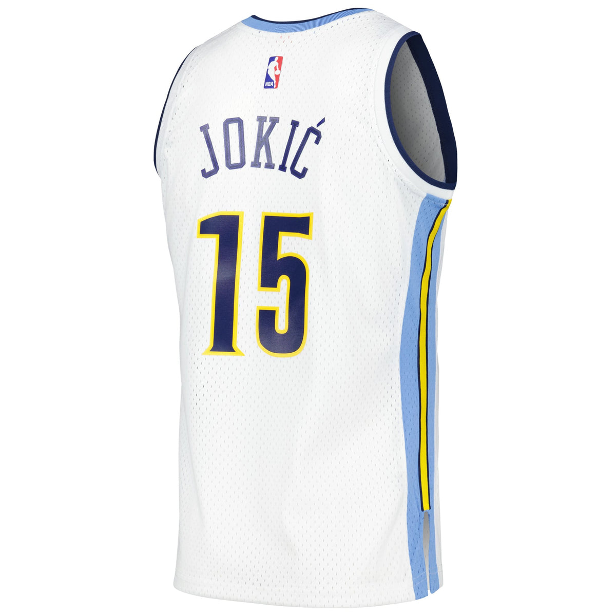Denver Nuggets Nikola Jokic Mitchell & Ness White 2016/17 Throwback Swingman Jersey for Men product image 4, provided for