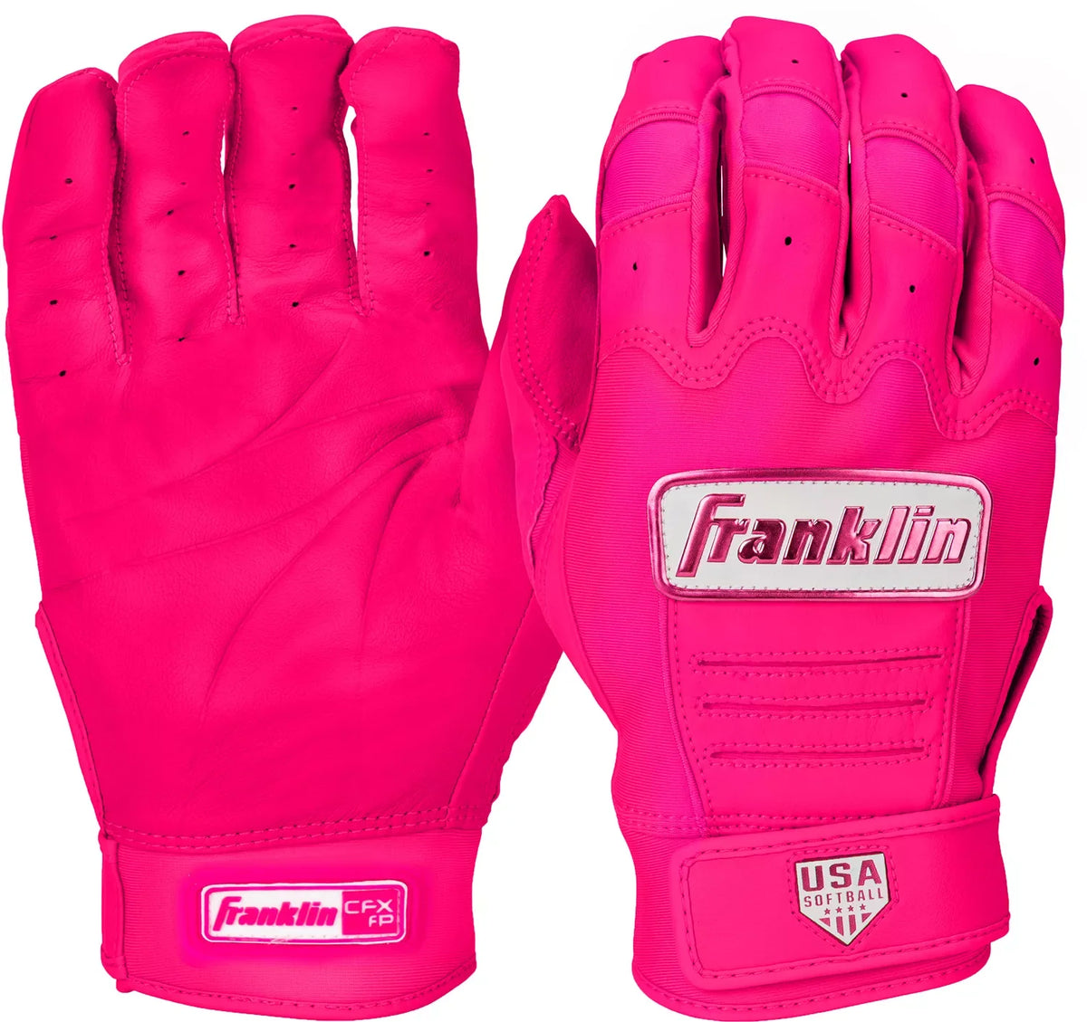Franklin USA Women Softball CFX FP Batting Glove - 20716F product image 1, provided for visual reference and product detail