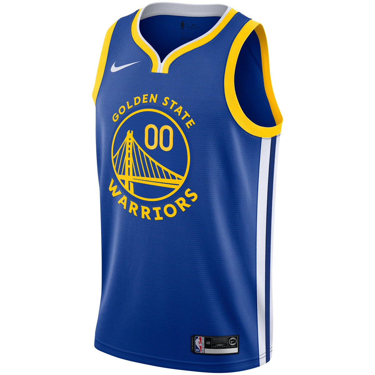 Unisex Golden State Warriors Nike Royal 2019/20 Custom Swingman Jersey - Icon product image 3, provided for visual reference