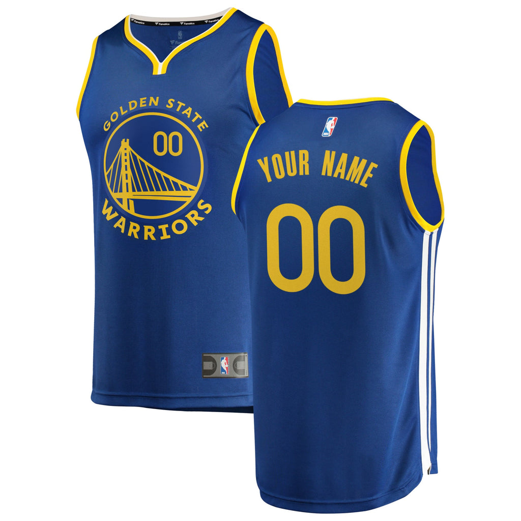 Youth Golden State Warriors Fanatics Royal 2019/20 Fast Break Custom Replica Jersey - Icon Edition product image 1, provided