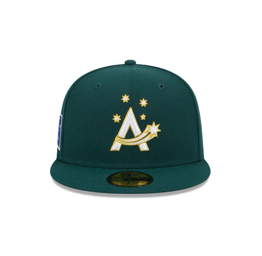 2023 World Baseball Classic - Australia New Era 59FIFTY Fitted Hat product image 2, provided for visual reference and