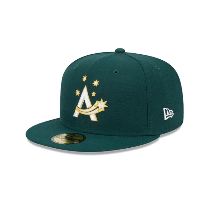 2023 World Baseball Classic - Australia New Era 59FIFTY Fitted Hat product image 3, provided for visual reference and