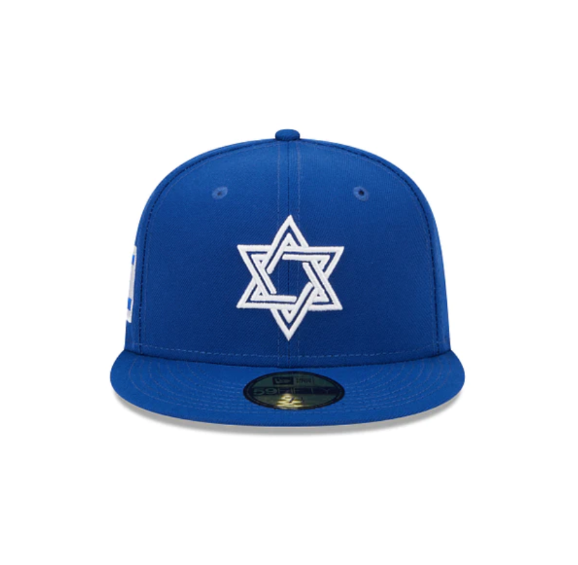 2023 World Baseball Classic - Israel New Era Royal Blue 59FIFTY Fitted Hat product image 2, provided for visual reference