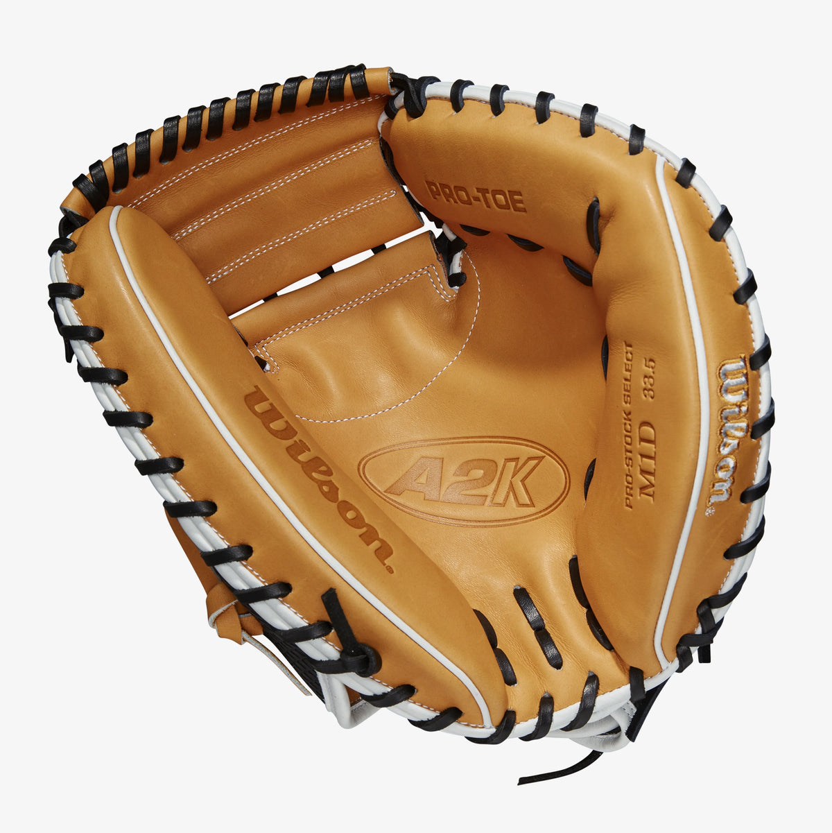 2023 Wilson A2K M1DSS 33.5” Baseball Catchers Mitt - M1D product image 3, provided for visual reference and product detail