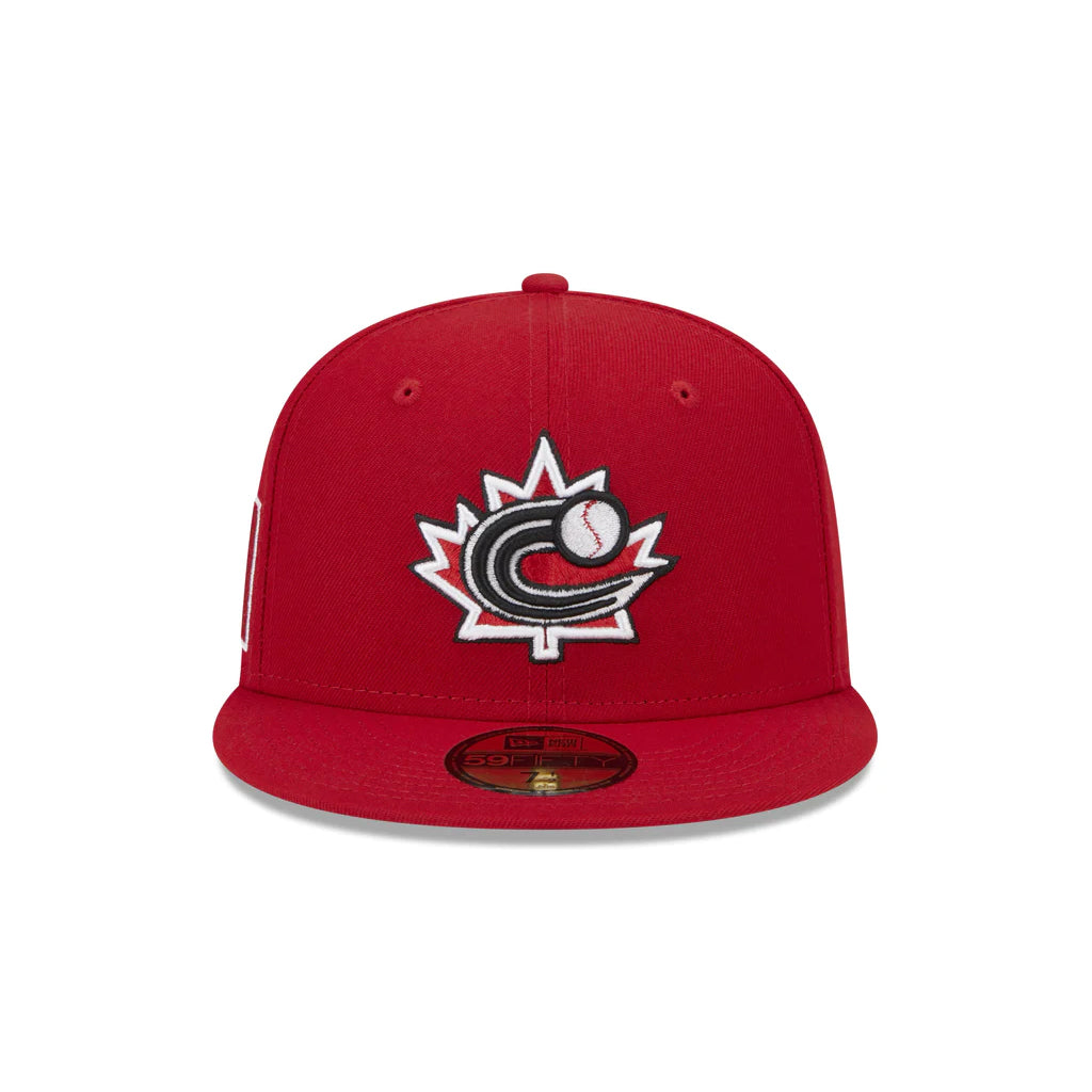 2023 World Baseball Classic - Canada New Era 59FIFTY Fitted Hat product image 3, provided for visual reference and product