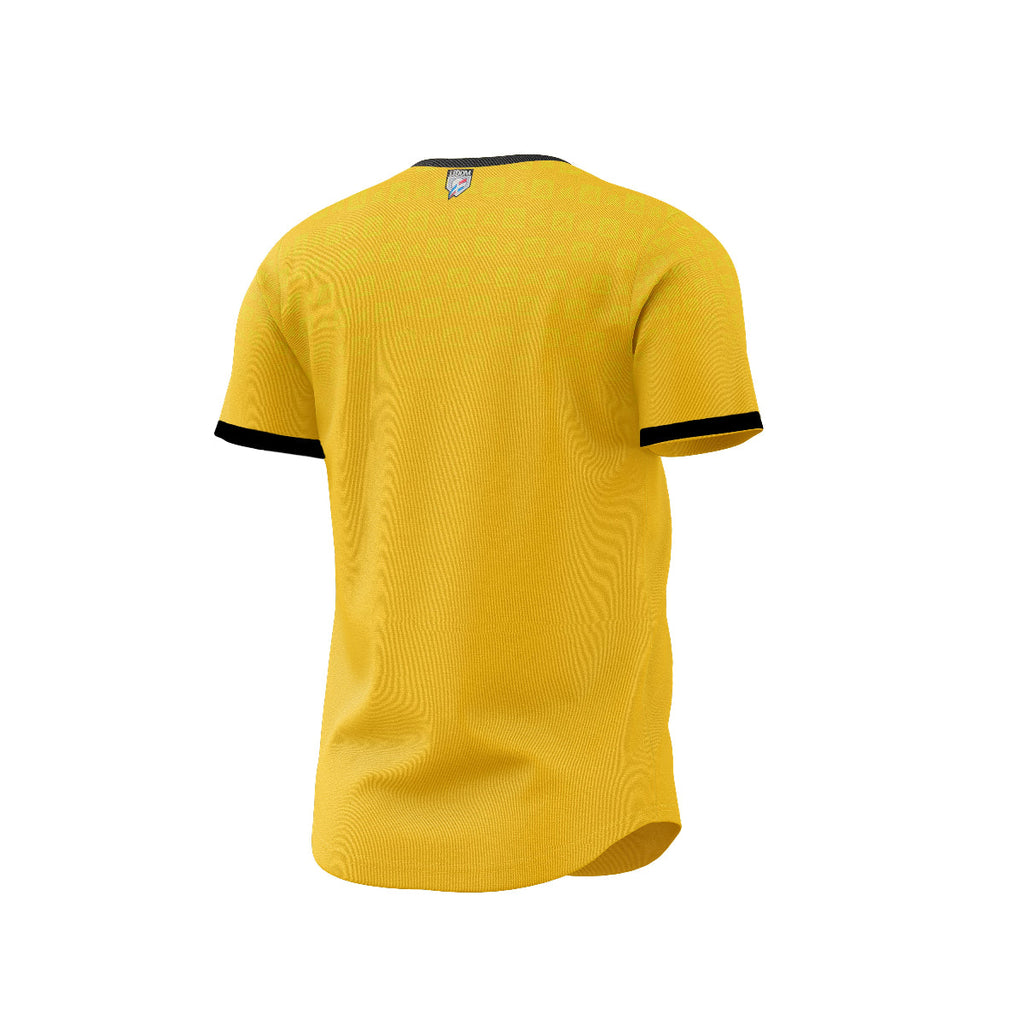 2024-2025 OFFICIAL Aguilas Cibaeñas Full Button Jersey - Gold/Patern product image 2, provided for visual reference and