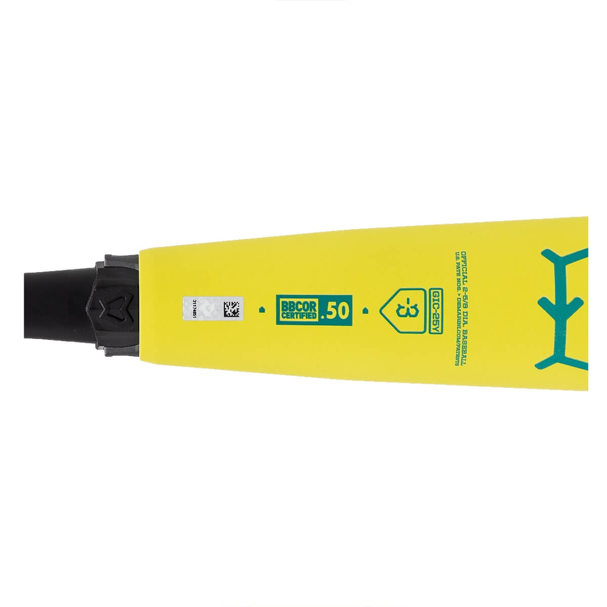 2025 DeMarini The Goods Shock Factor Neon Yellow BBCOR Baseball Bat: WBD2563010 product image 5, provided for visual