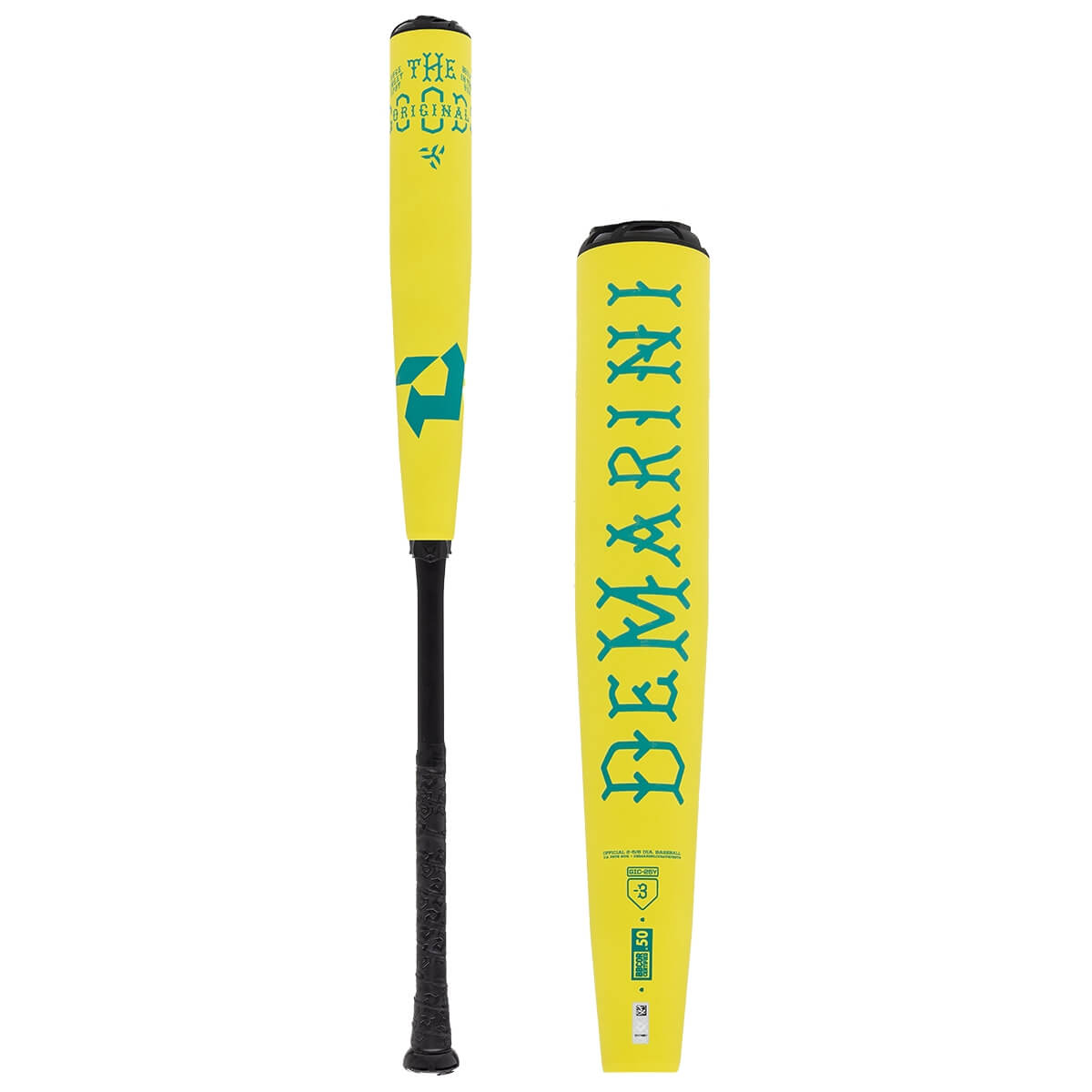 2025 DeMarini The Goods Shock Factor Neon Yellow BBCOR Baseball Bat: WBD2563010 product image 1, provided for visual