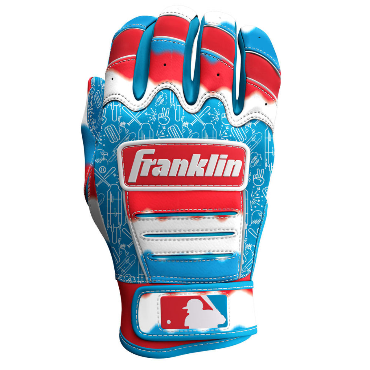 2025 Franklin CFX Pro Jewel Event July 4th Men Batting Gloves product image 1, provided for visual reference and product